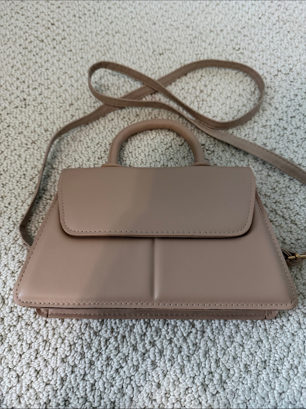 Amazon Women's Taupe Crossbody Top-Handle Bag